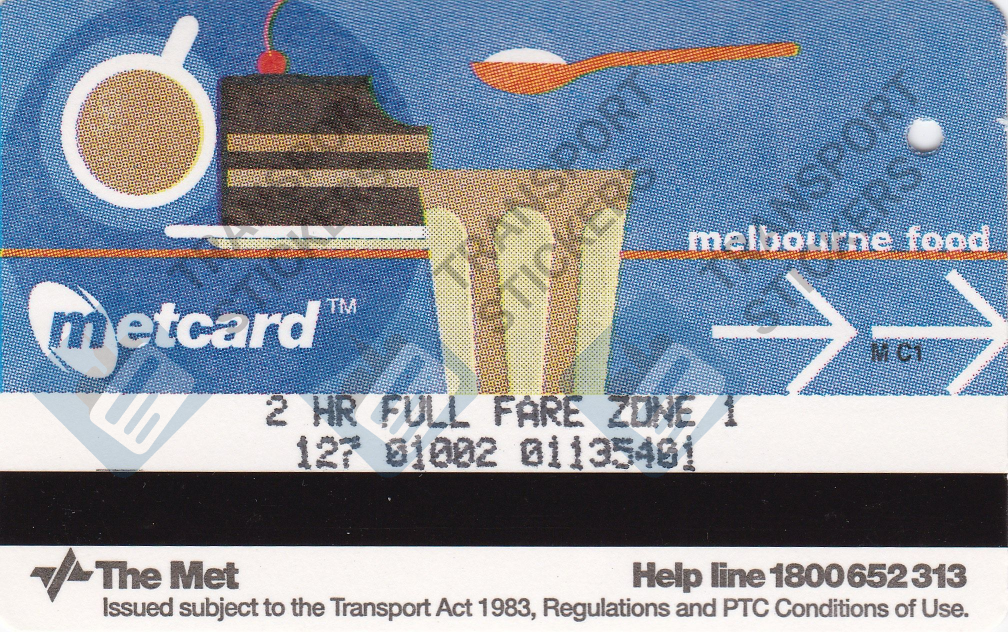 Vintage Metcard Sticker - Ice Cream