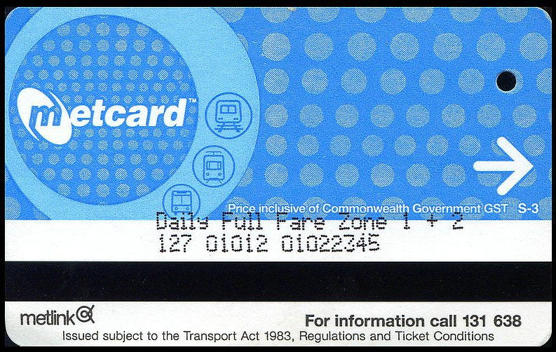 Vintage Metcard Sticker - Standard